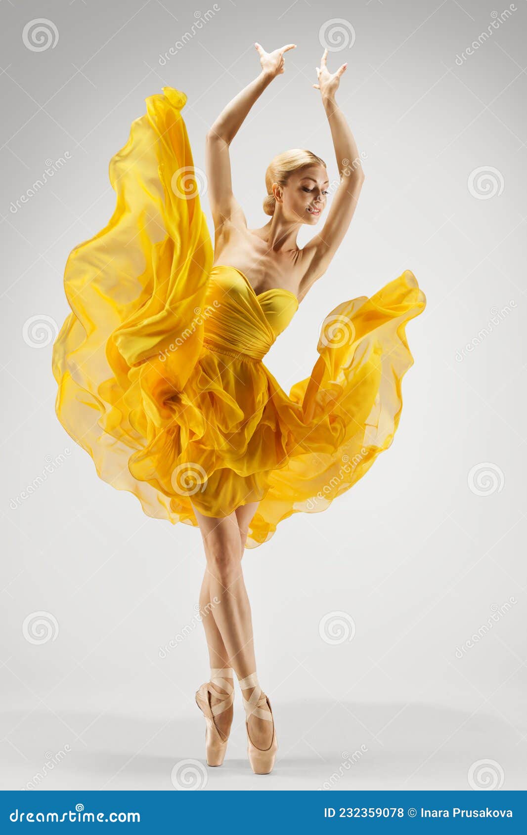 Tanzende Blume auf einem gelben Hintergrund. Rock ' n ' Blume