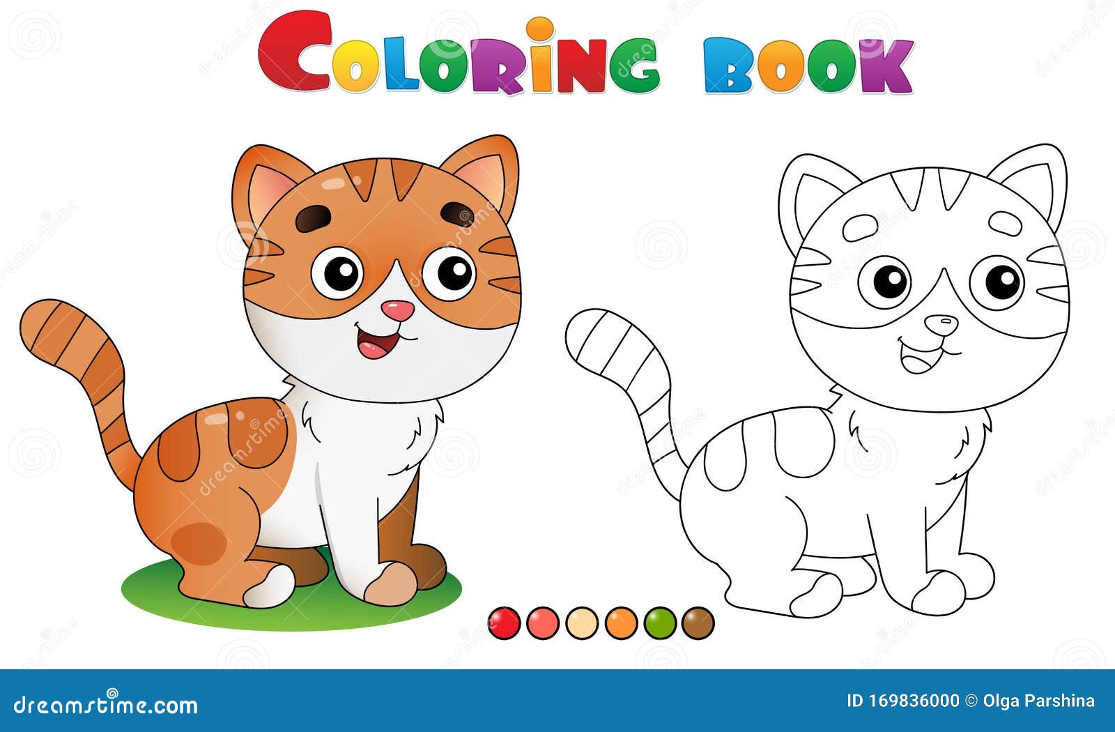 Esboço Da Página Da Coloração Do Gato Dos Desenhos Animados Com Cão Pets  Livro Para Colorir Para Crianças Ilustração do Vetor - Ilustração de  contorno, livro: 73927212