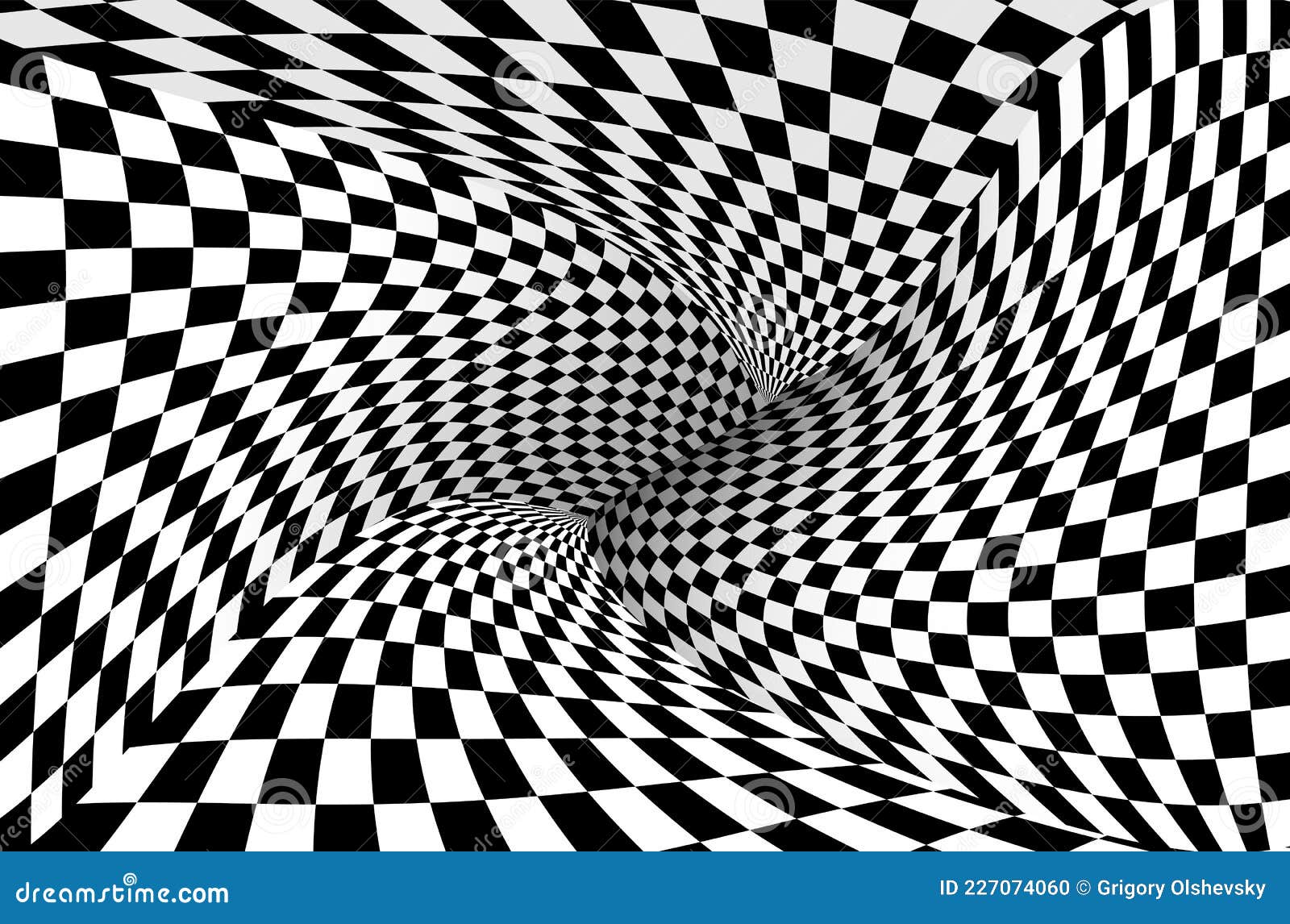 Túnel de fundo de xadrez ilustração do vetor. Ilustração de furo - 227074060