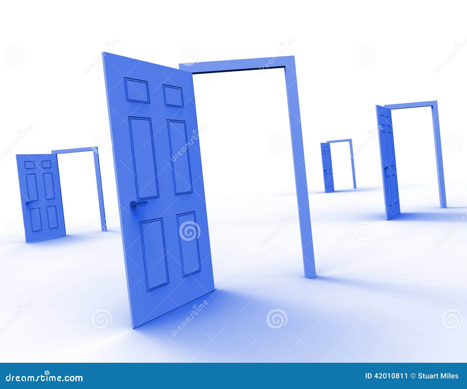 Tur Wahl Bedeutet Eingangs Alternative Und Entscheidet Stock Abbildung Illustration Von Entscheidung Pfad 42010811