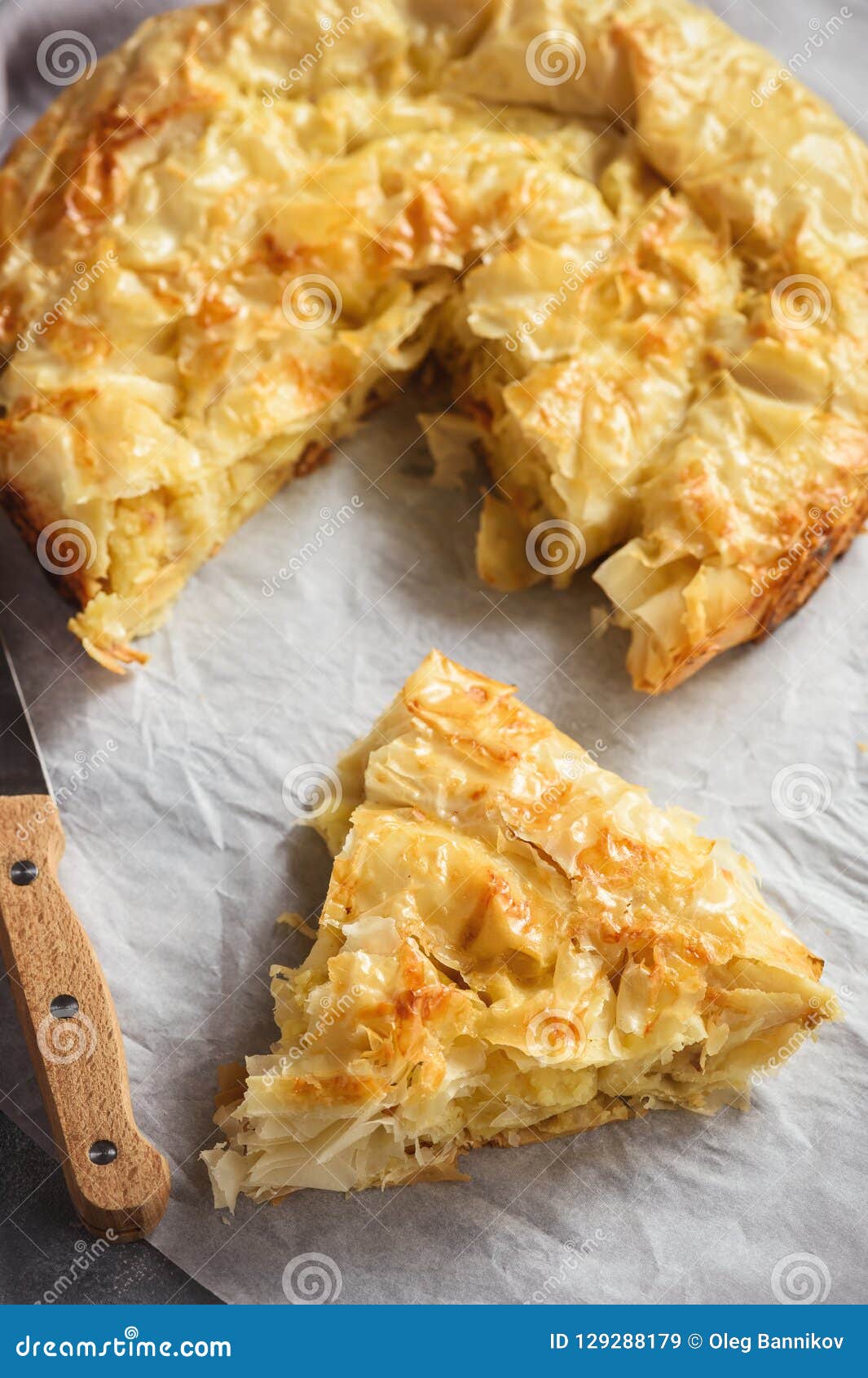 Türkische Würzige Kartoffel Gerolltes Borek Stockbild - Bild von ...