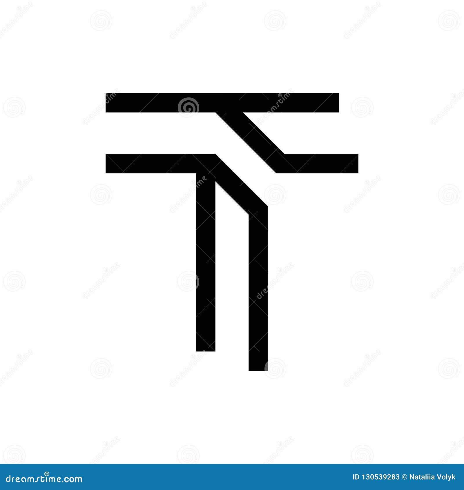 T Letter Logo stock vector. Illustration of marketing - 130539283