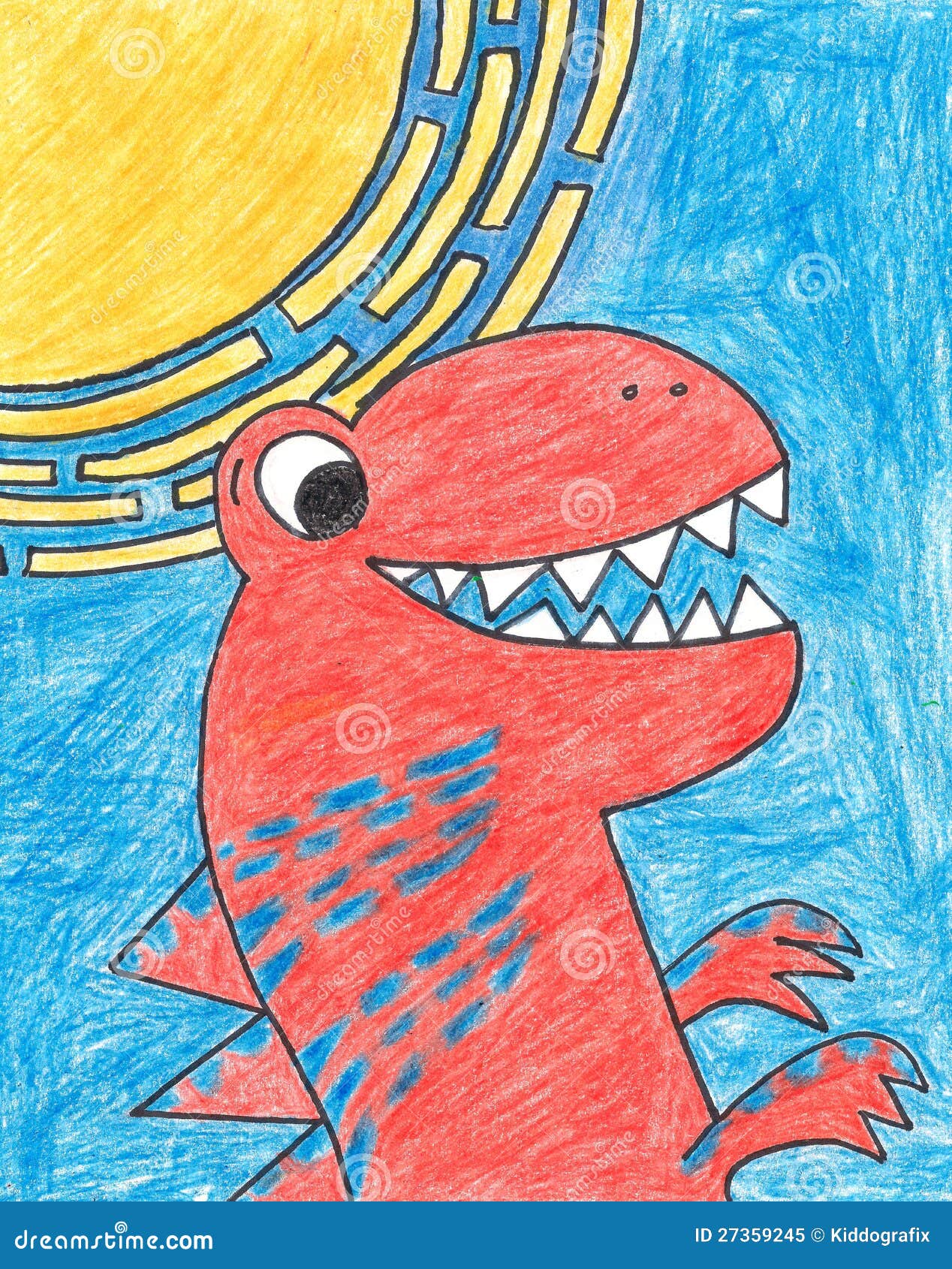 T-Rex Dinosaur stock illustration. Illustration of comic - 27359245