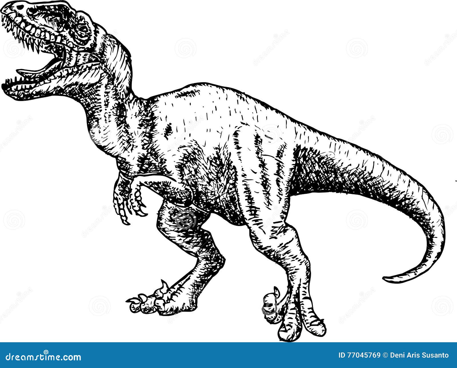 Como desenhar um DINOSSAURO T-REX (Tiranossauro) passo a passo