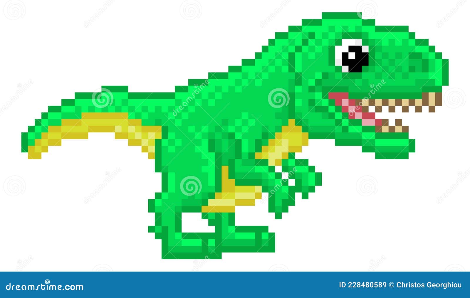 T Rex Pixel Art Dinosaur Video Game Cartoon Stock Vector - Illustration of  sprite, tyrannosaurus: 228480589
