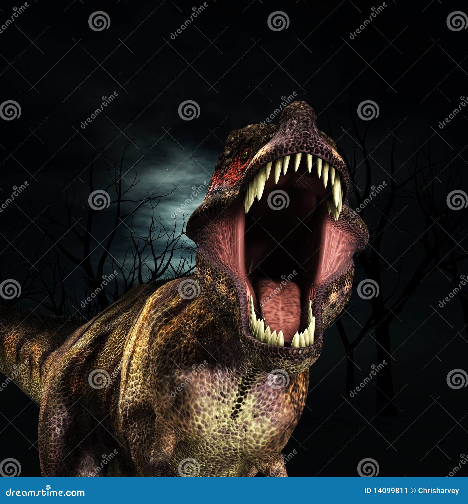 T Rex Roar stock illustration. Illustration of reptile - 14099811