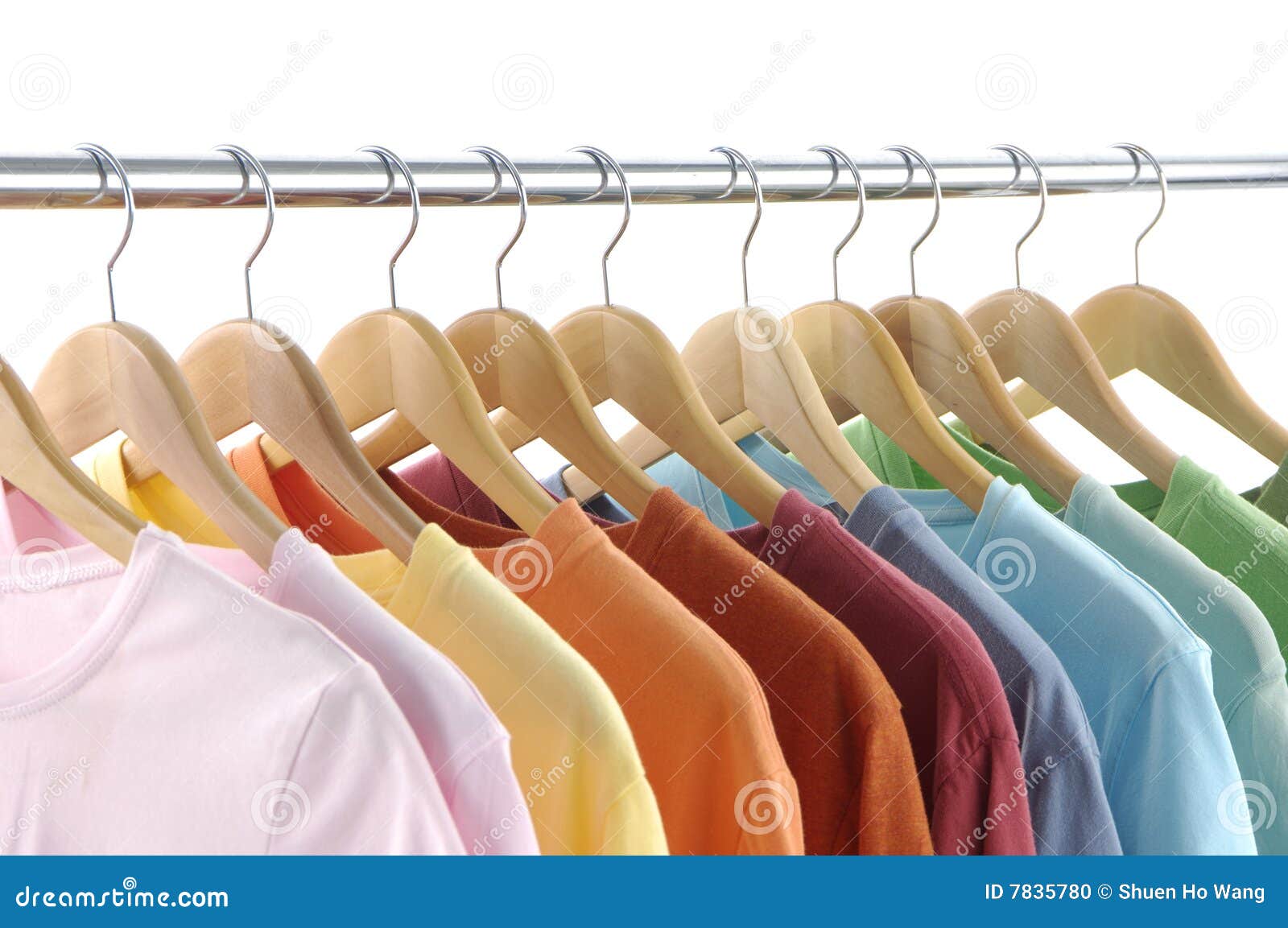 T shirt stock photo. Image of light, group, hanger, assortment - 7835780