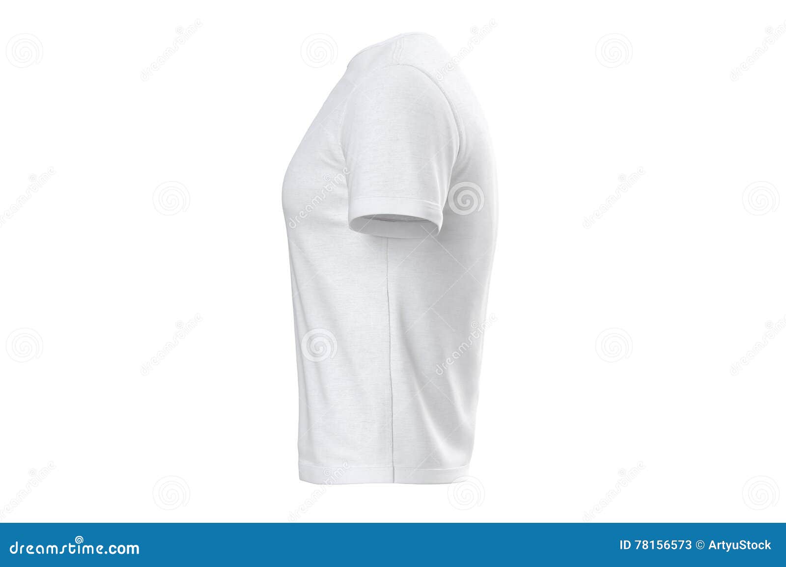 T-shirt Apparel Fabric, Side View Stock Illustration ...