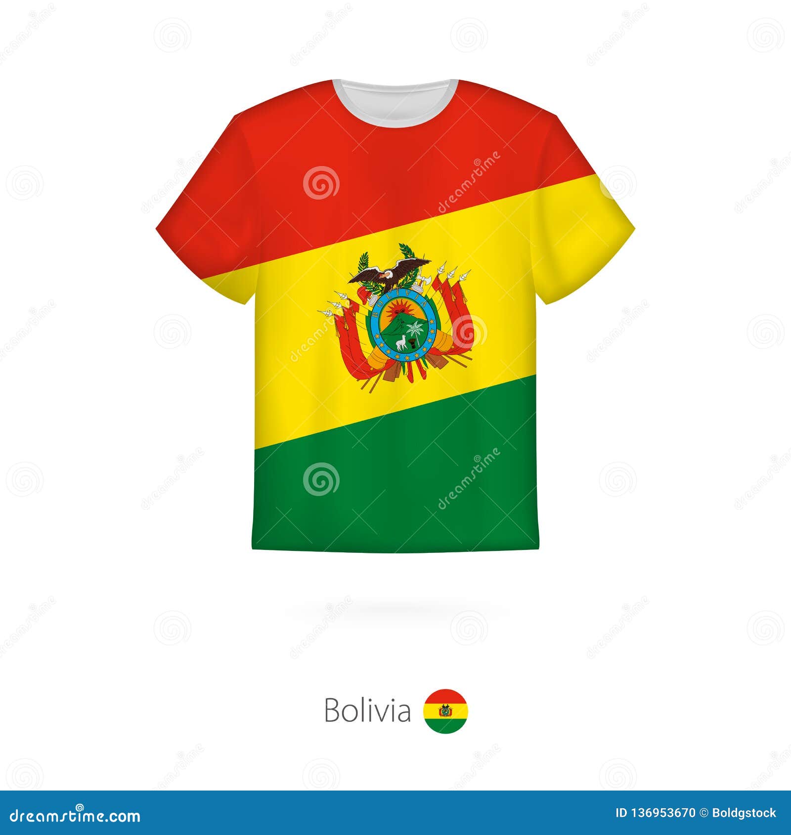TooLoud Bolivia Flag Muscle Shirt