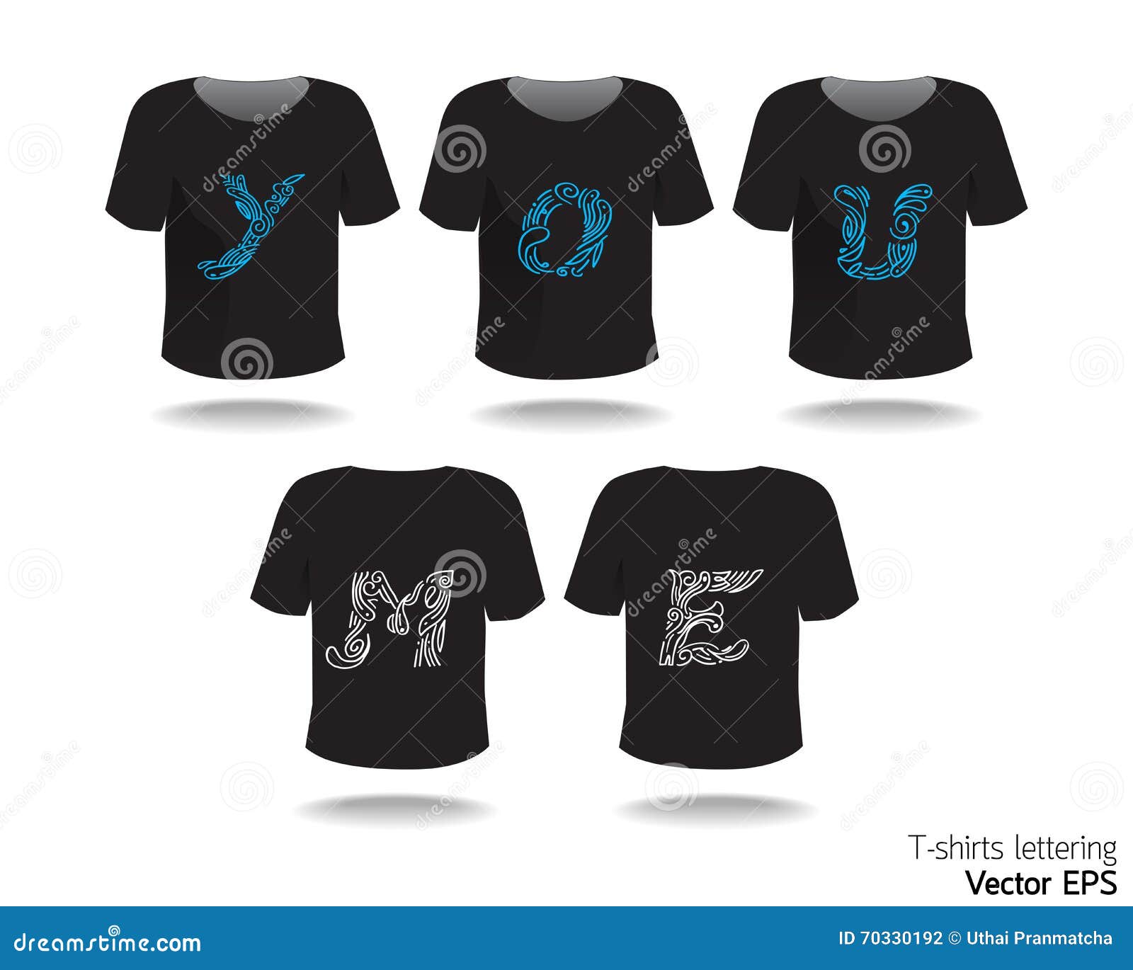 T-shirt Design With Lettering-word. Stock Vector - Illustration of