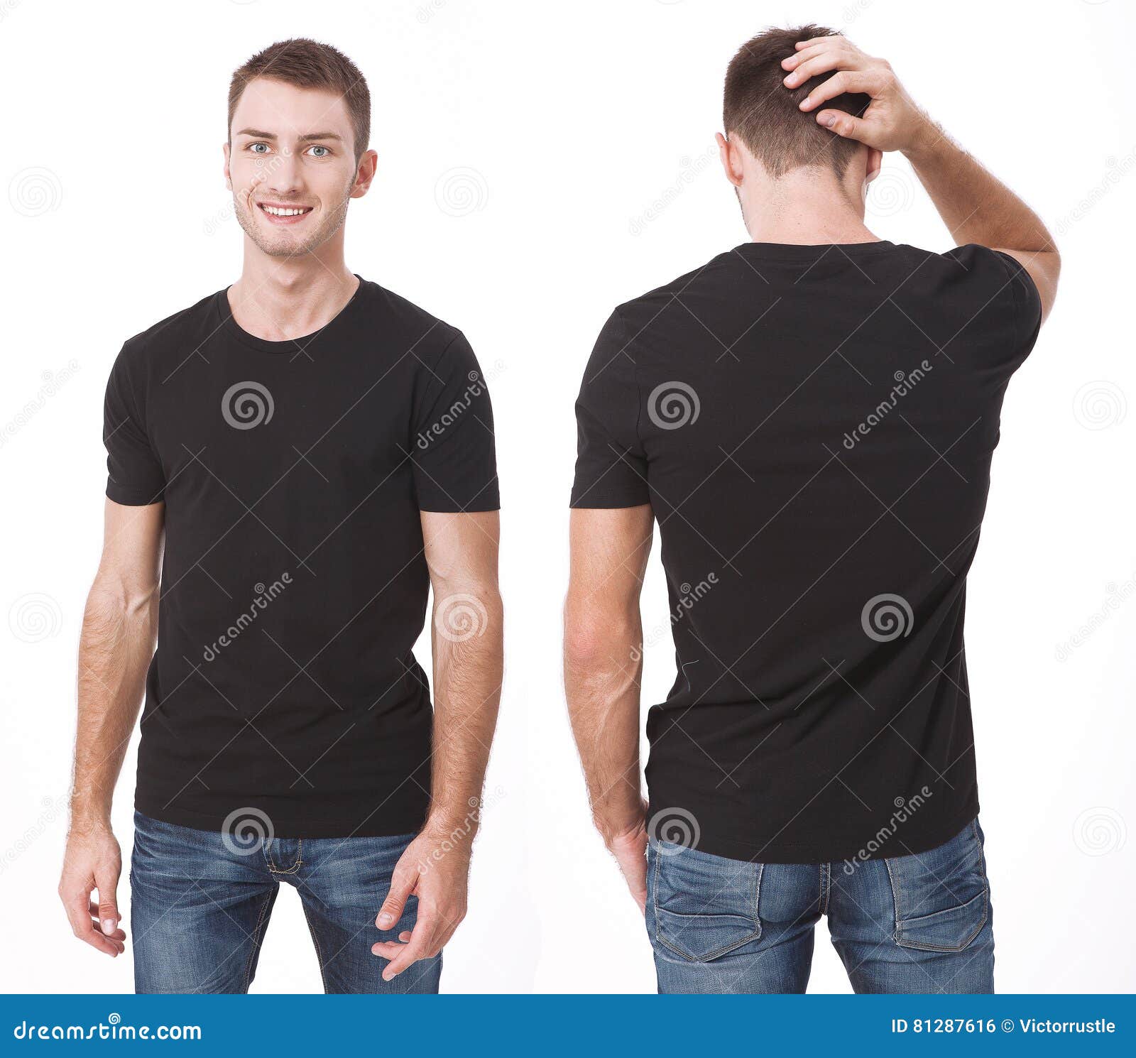 Download T-shirt Design And People Concept - Close Up Of Young Man ...