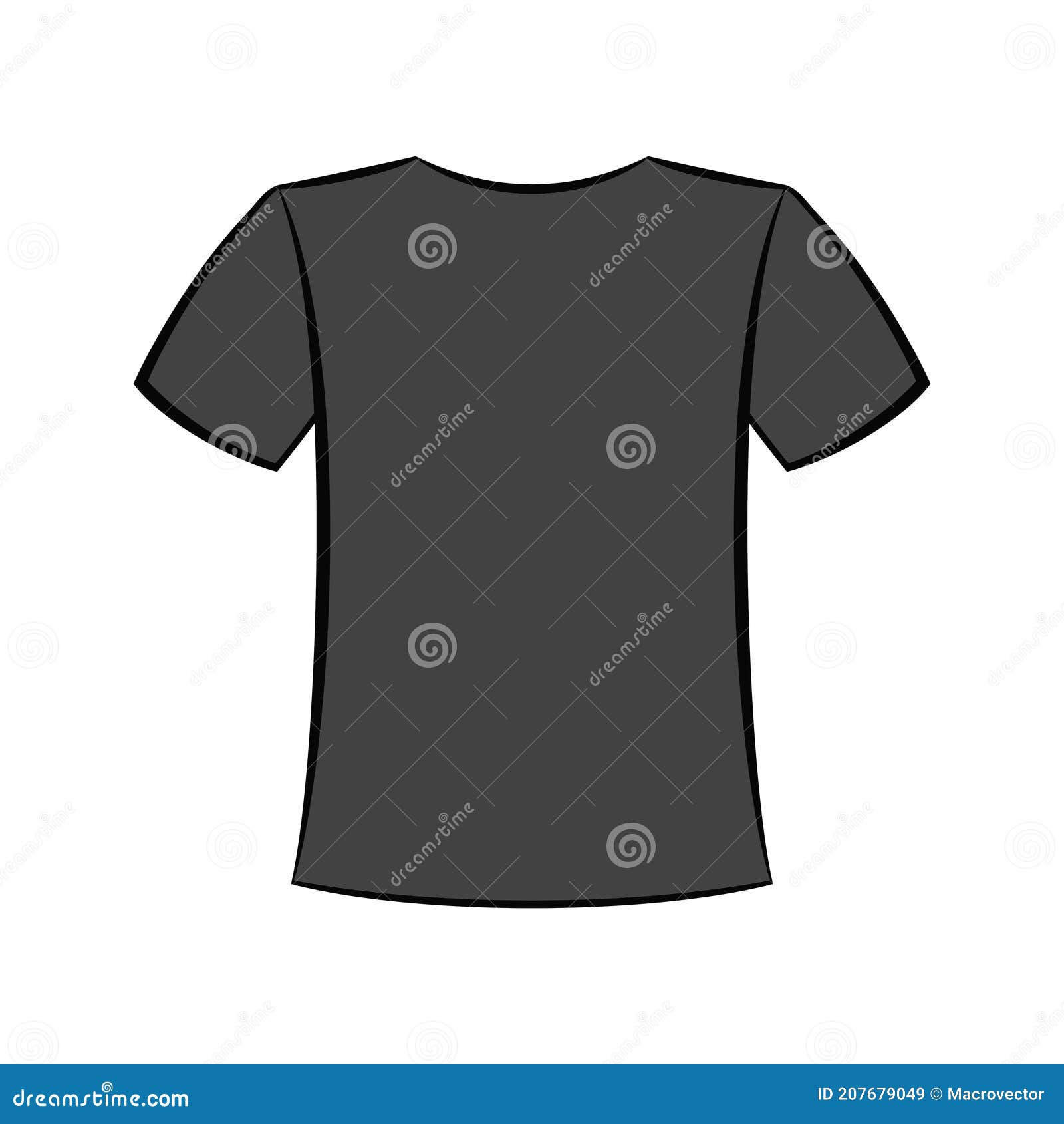 T-shirt Flat Illustration stock illustration. Illustration of clothes ...