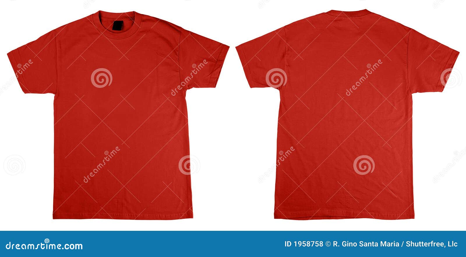 t-shirt front and back