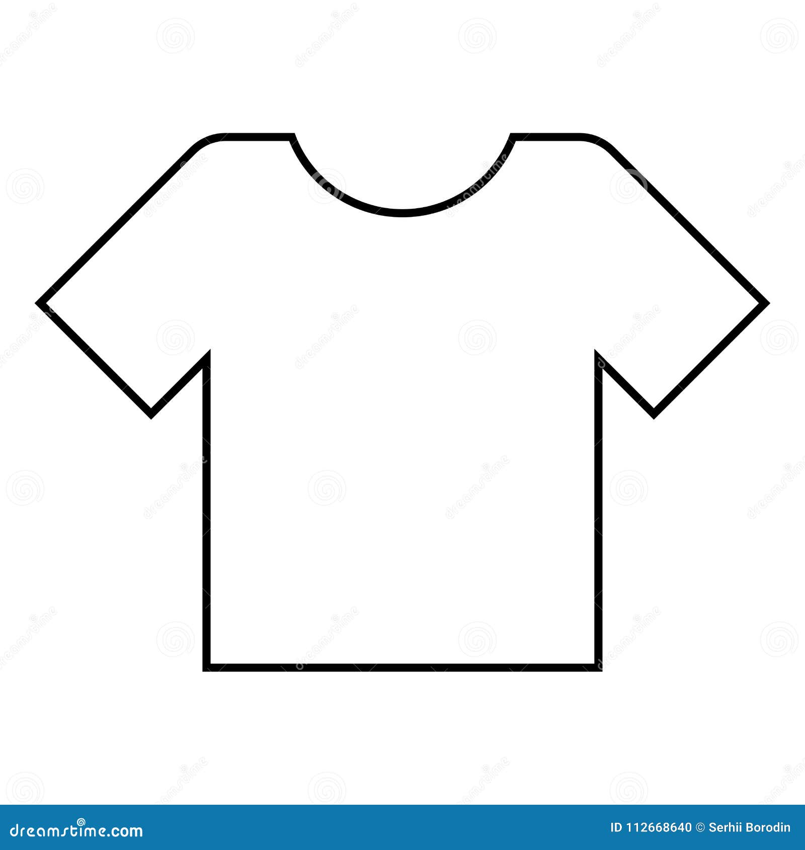 T shirt Icon Black Color Illustration Flat Style Simple Image