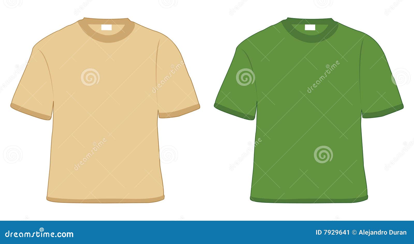 T-shirt Khaki And Green Stock Image - Image: 7929641