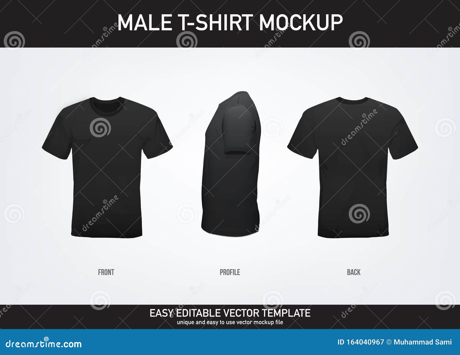 Download T Shirt Mockup Stock Vector Illustration Of Sleeve 164040967
