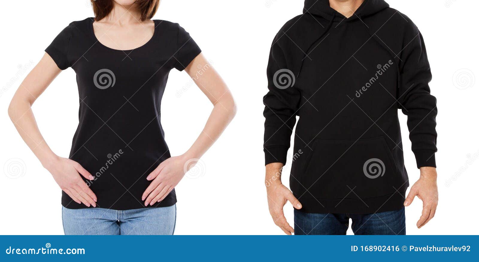 Download T Shirt Mockup, Hoodie Mock Up Isolated Over White ...