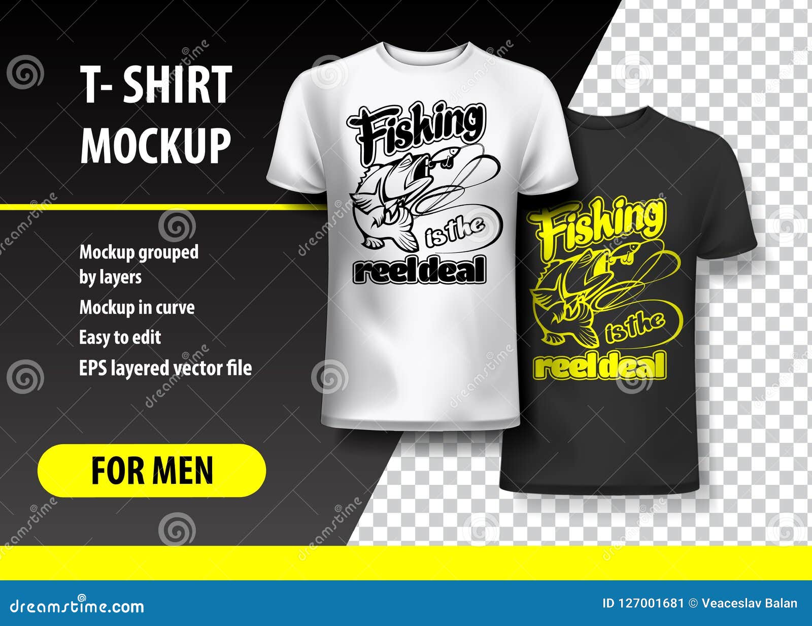 Download Fishing Is The Reel Deal, T-Shirt Template, Fully Editable ...