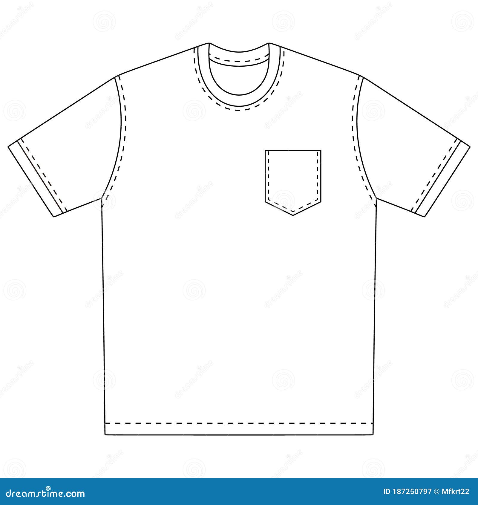 Tshirt With Pocket Template