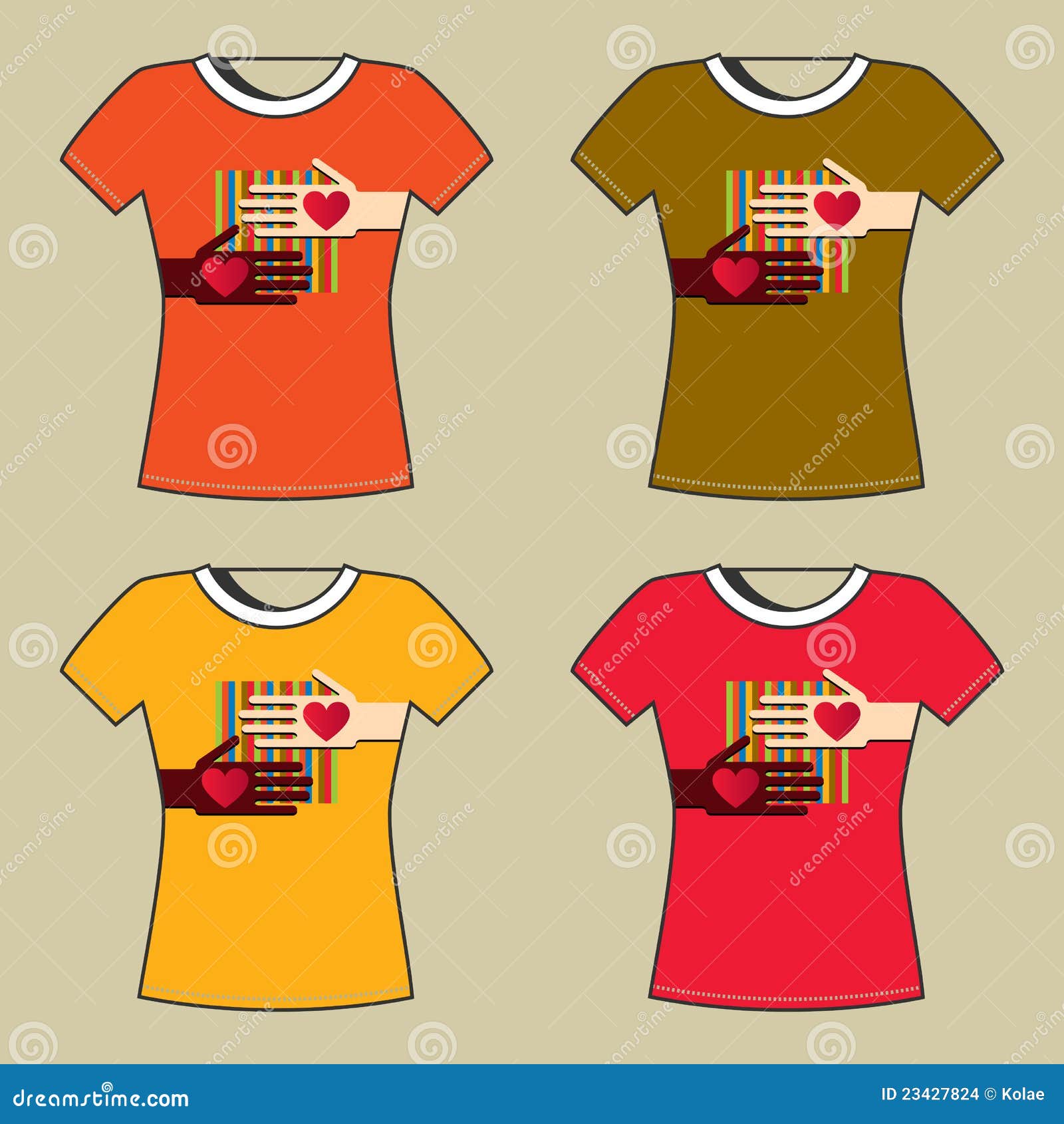 T-Shirt Print stock vector. Illustration of hearts, design - 23427824