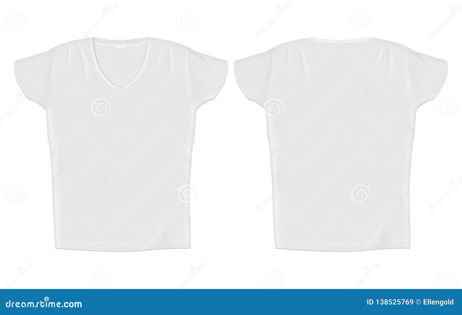 Download T-shirt. It`s Easy To Change Colors. Mock Up. Stock Vector ...