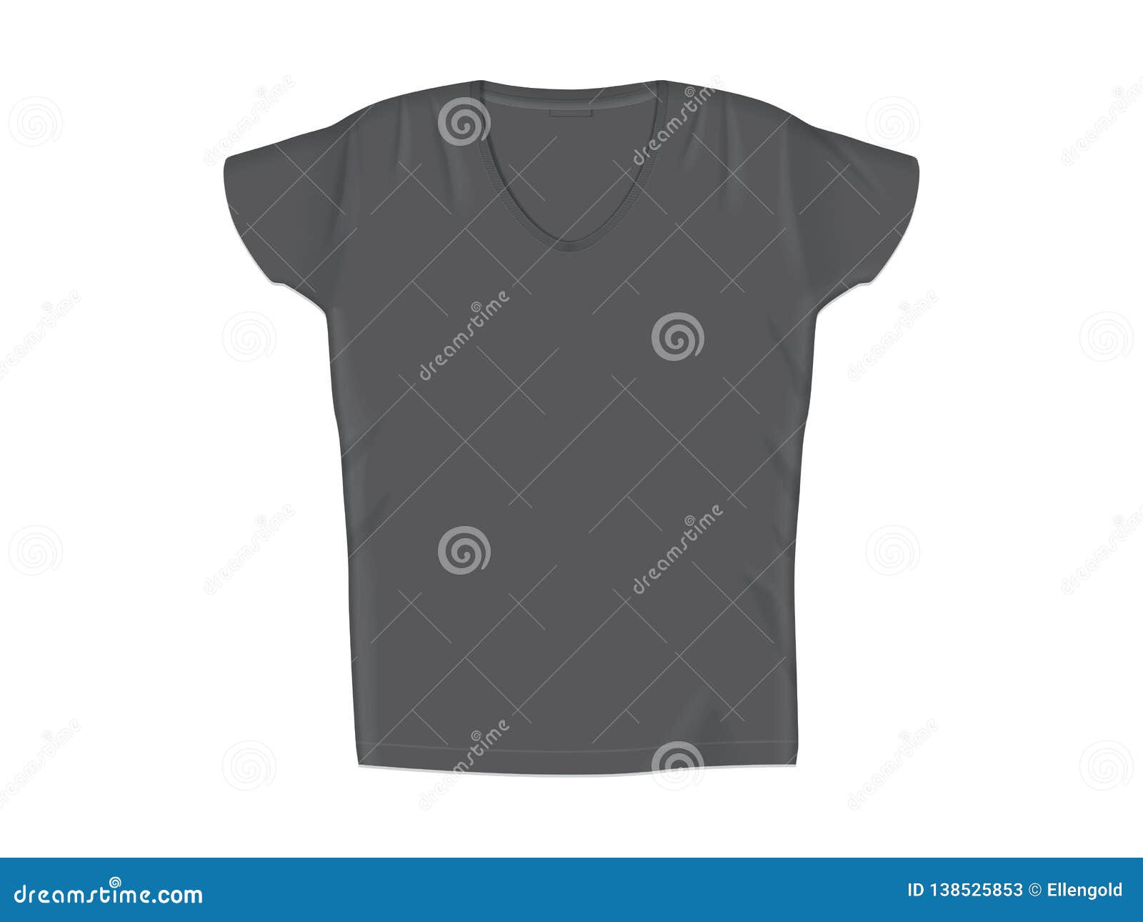 Download T-shirt. It`s Easy To Change Colors. Mock Up. Stock Vector ...