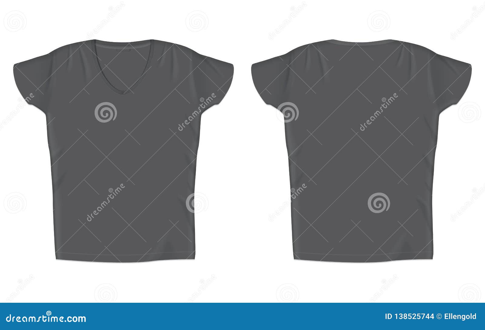 Download T-shirt. It`s Easy To Change Colors. Mock Up. Stock Vector ...