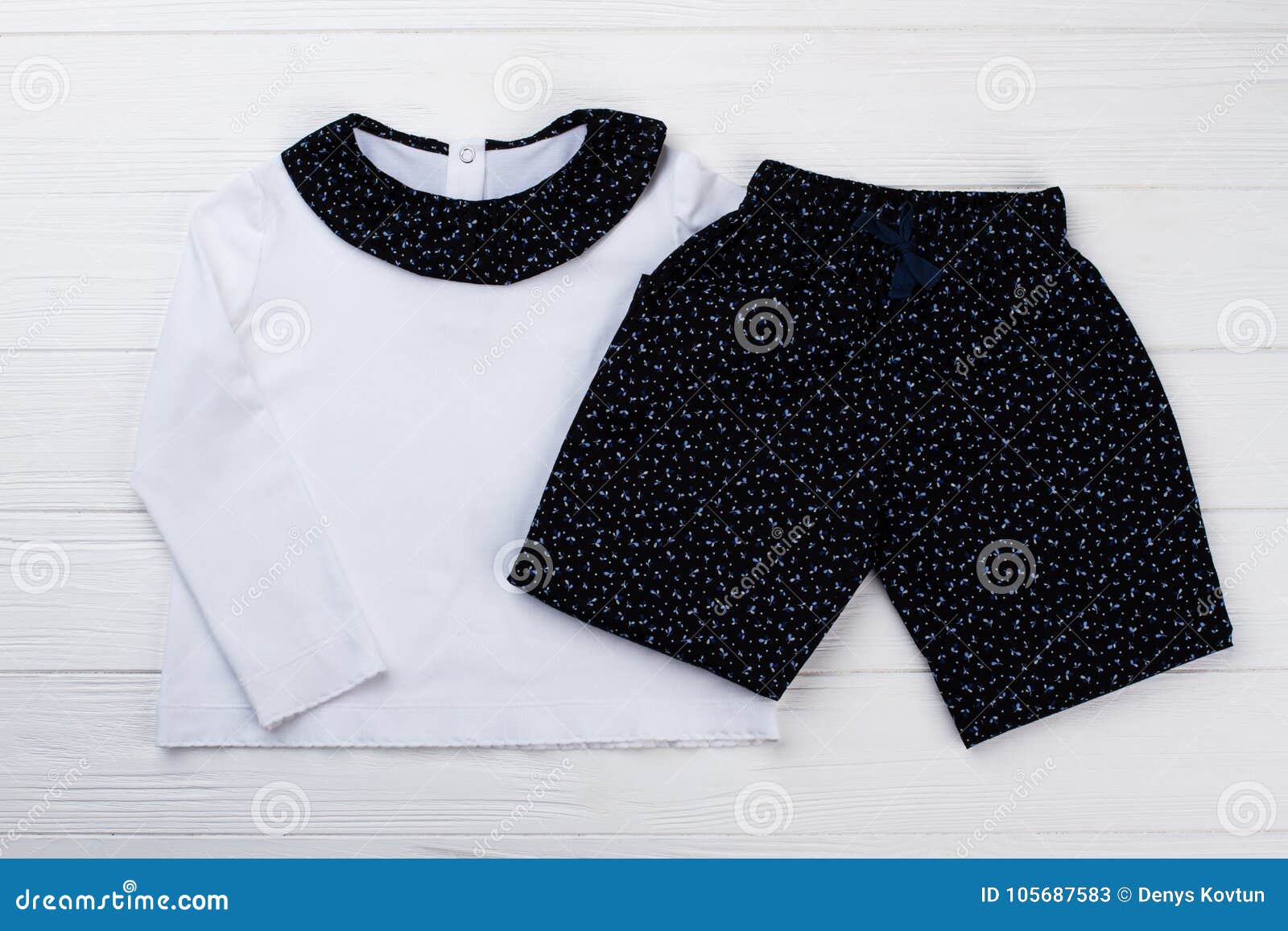 T-shirt and shorts stock image. Image of clothing, little - 105687583