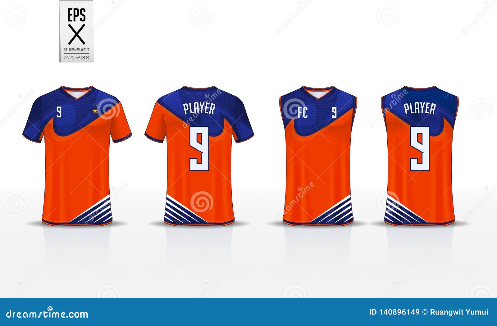 Tank Top Jersey Design Template