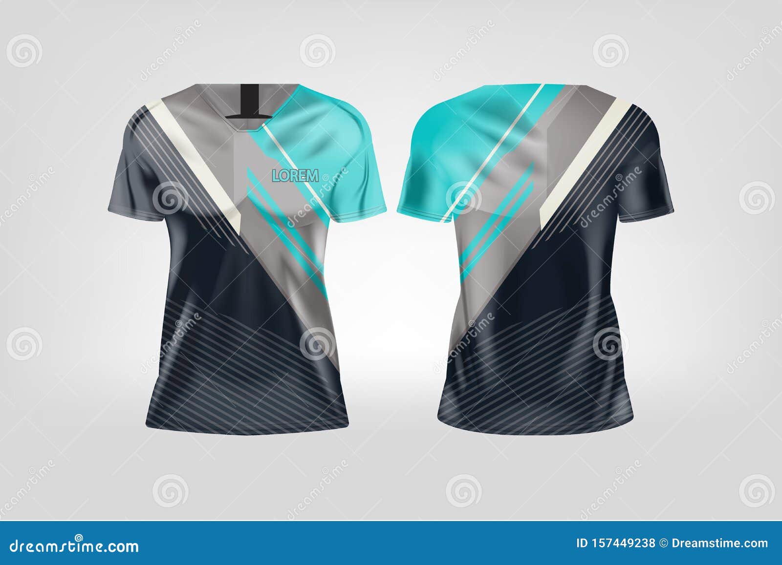 Download T-shirt Sport Design For Women, Soccer Jersey Mockup For ...