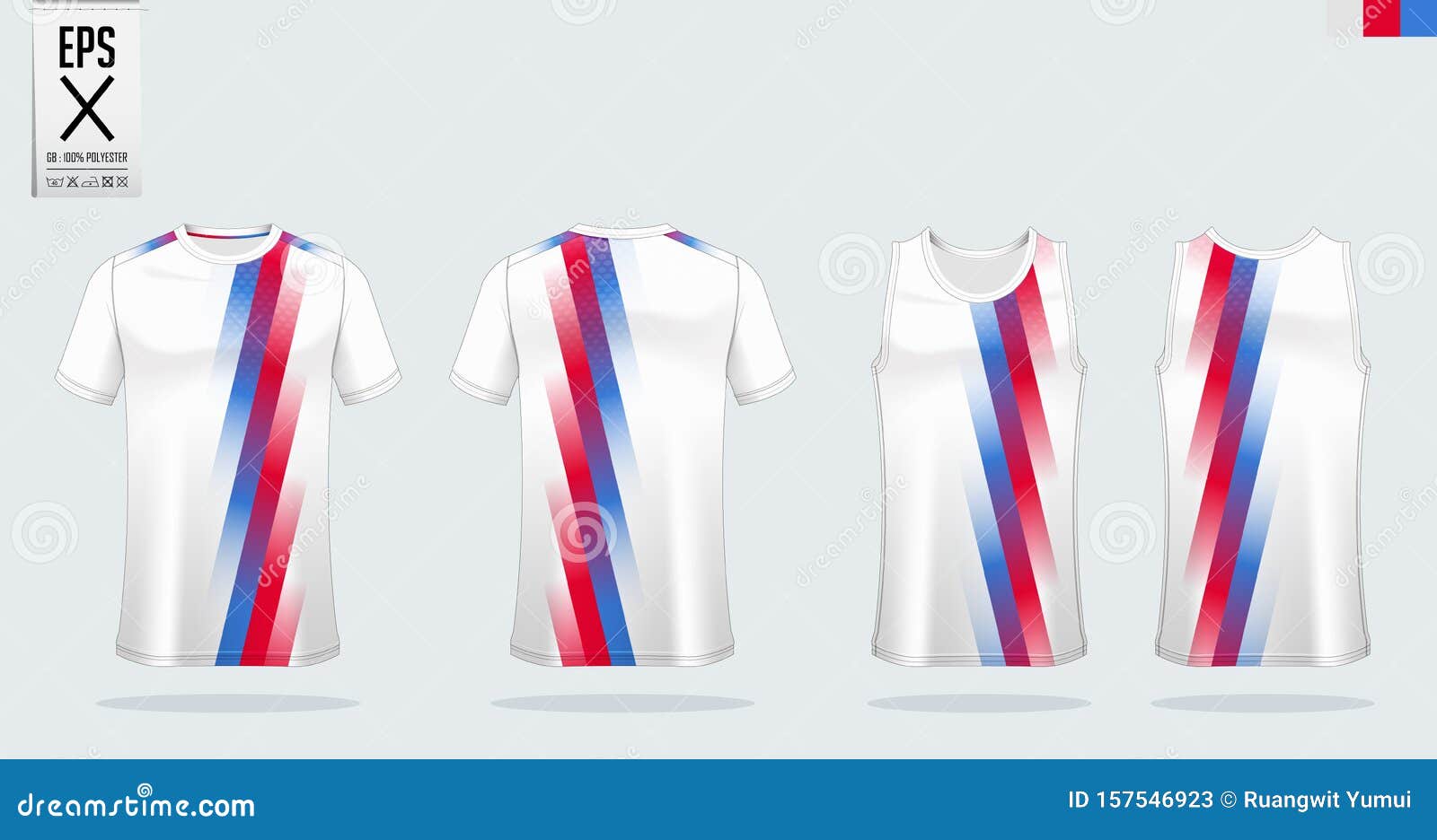 Download T-shirt Sport Mockup Template Design For Soccer Jersey, Football Kit, Tank Top For Basketball ...