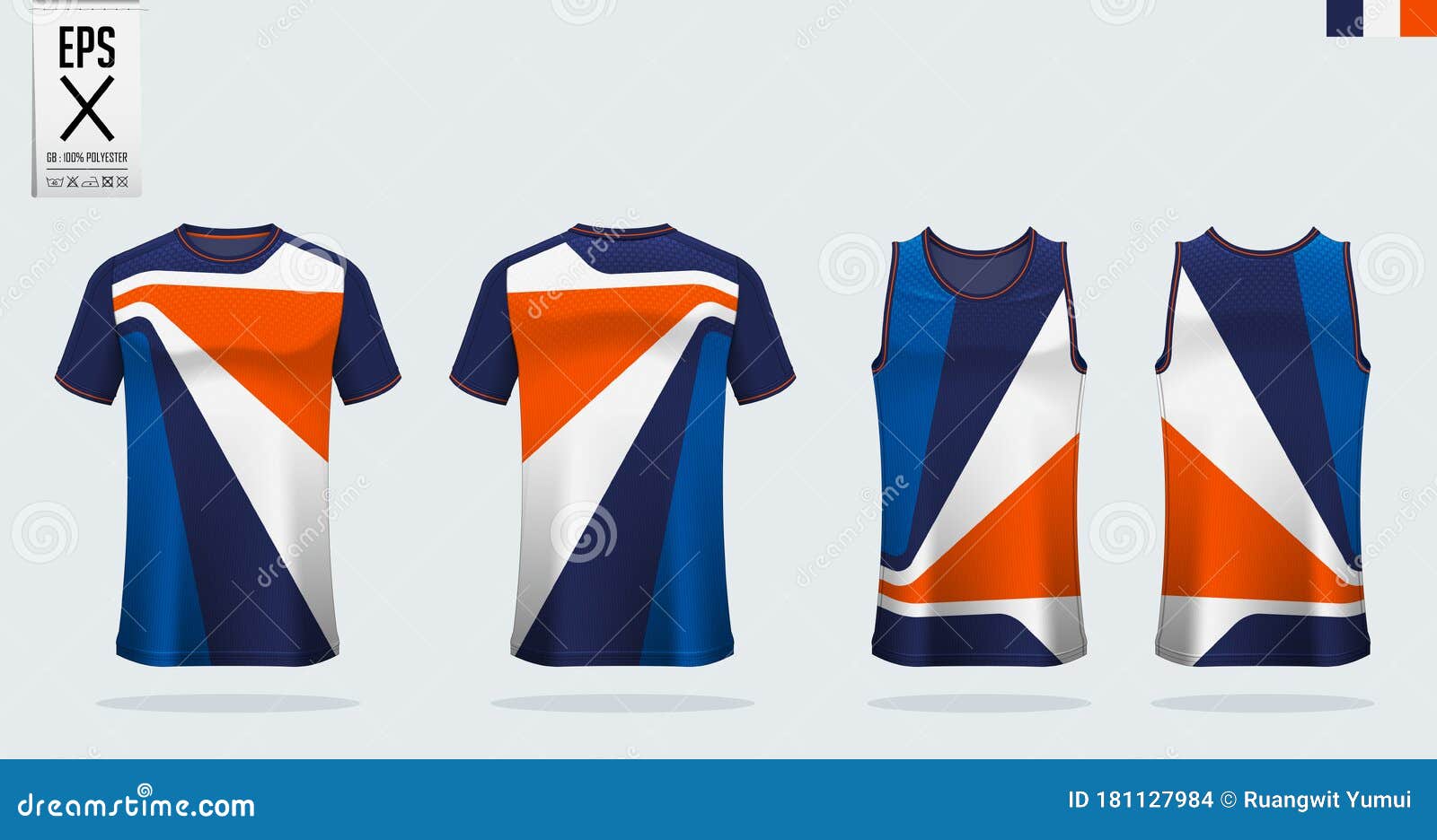 Download T Shirt Sport Mockup Template Design For Soccer Jersey Football Kit And Tank Top For Basketball Jersey Stock Vector Illustration Of Layout Number 181127984
