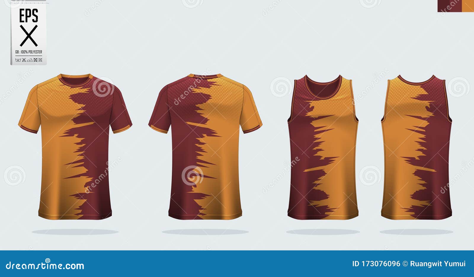 Download T-shirt Sport Mockup Template Design For Soccer Jersey, Football Kit. Tank Top For Basketball ...