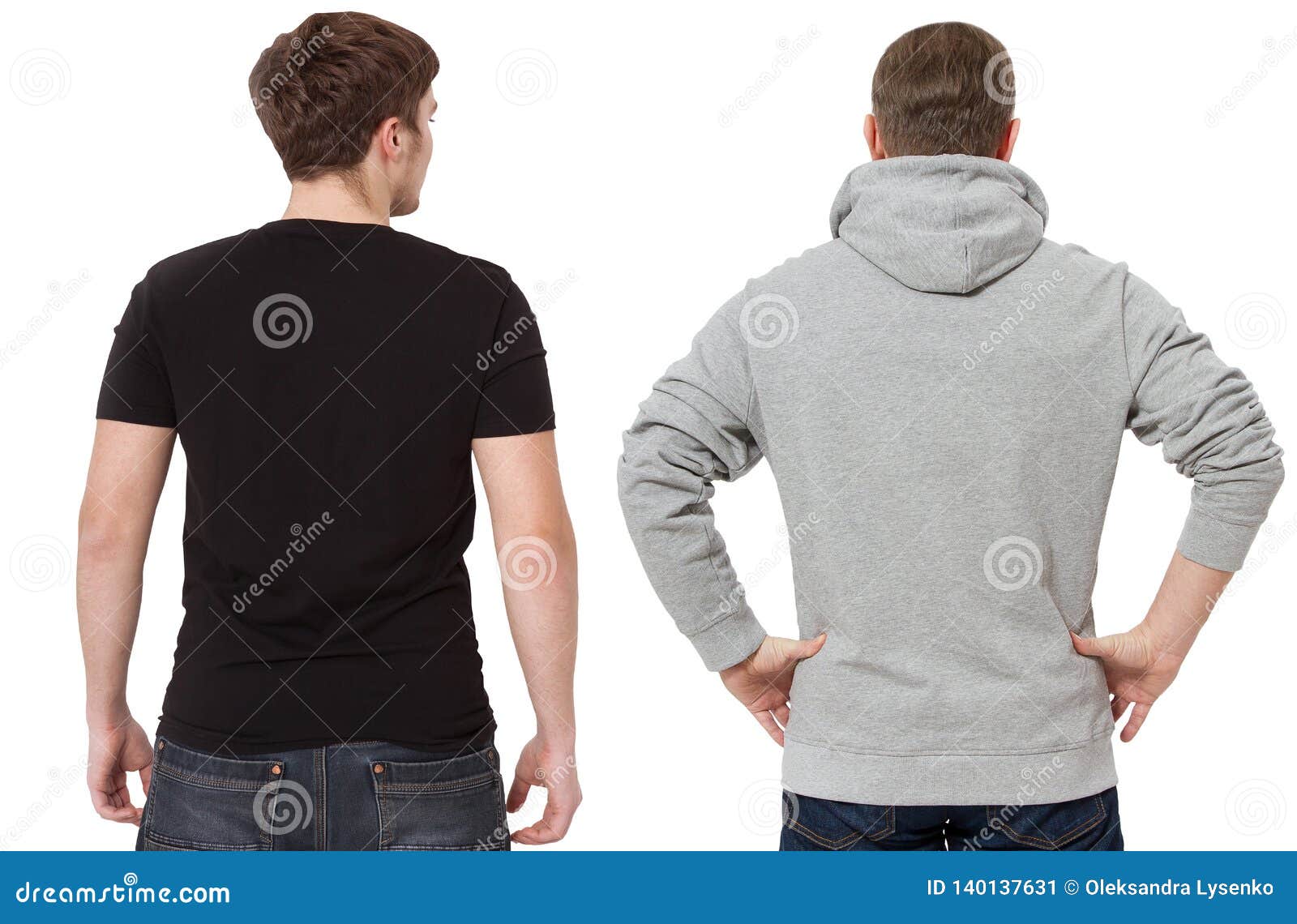 Download T Shirt And Sweatshirt Template. Men In Black Tshirt And ...