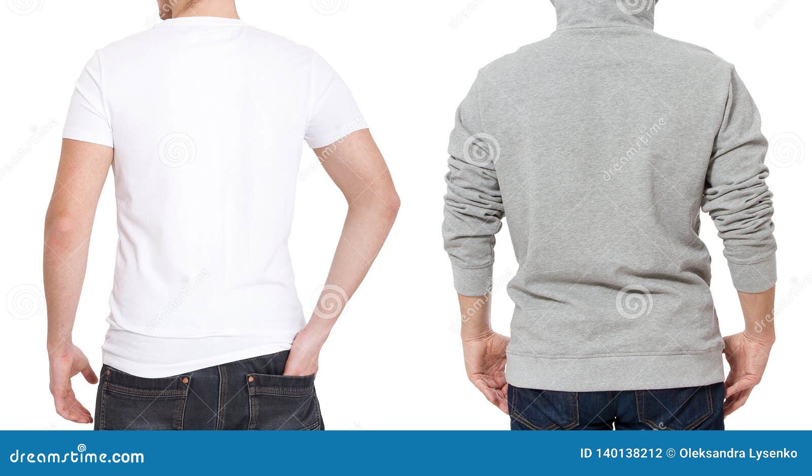 T Shirt And Sweatshirt Template. Men In White Tshirt And ...