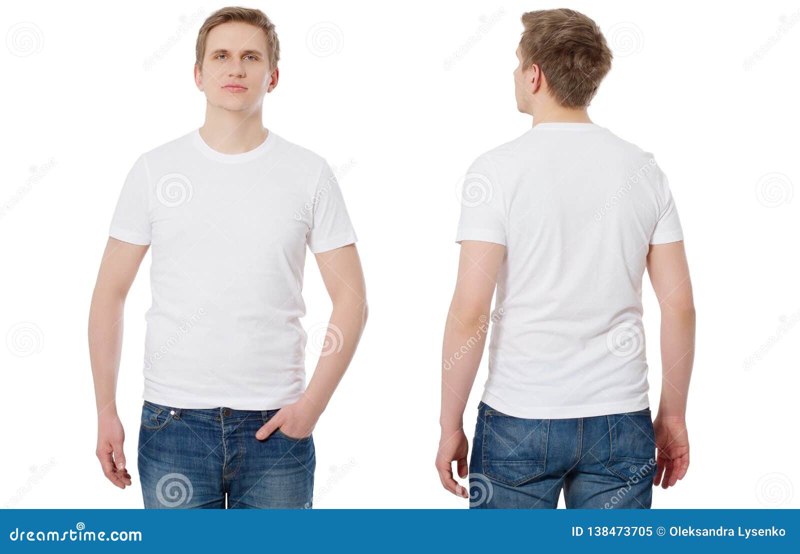 Download T Shirt Template And Blank T Shirt Front And Back View Mock Up Isolated On White Background Copy Space Stock Image Image Of Front Blank 138473705