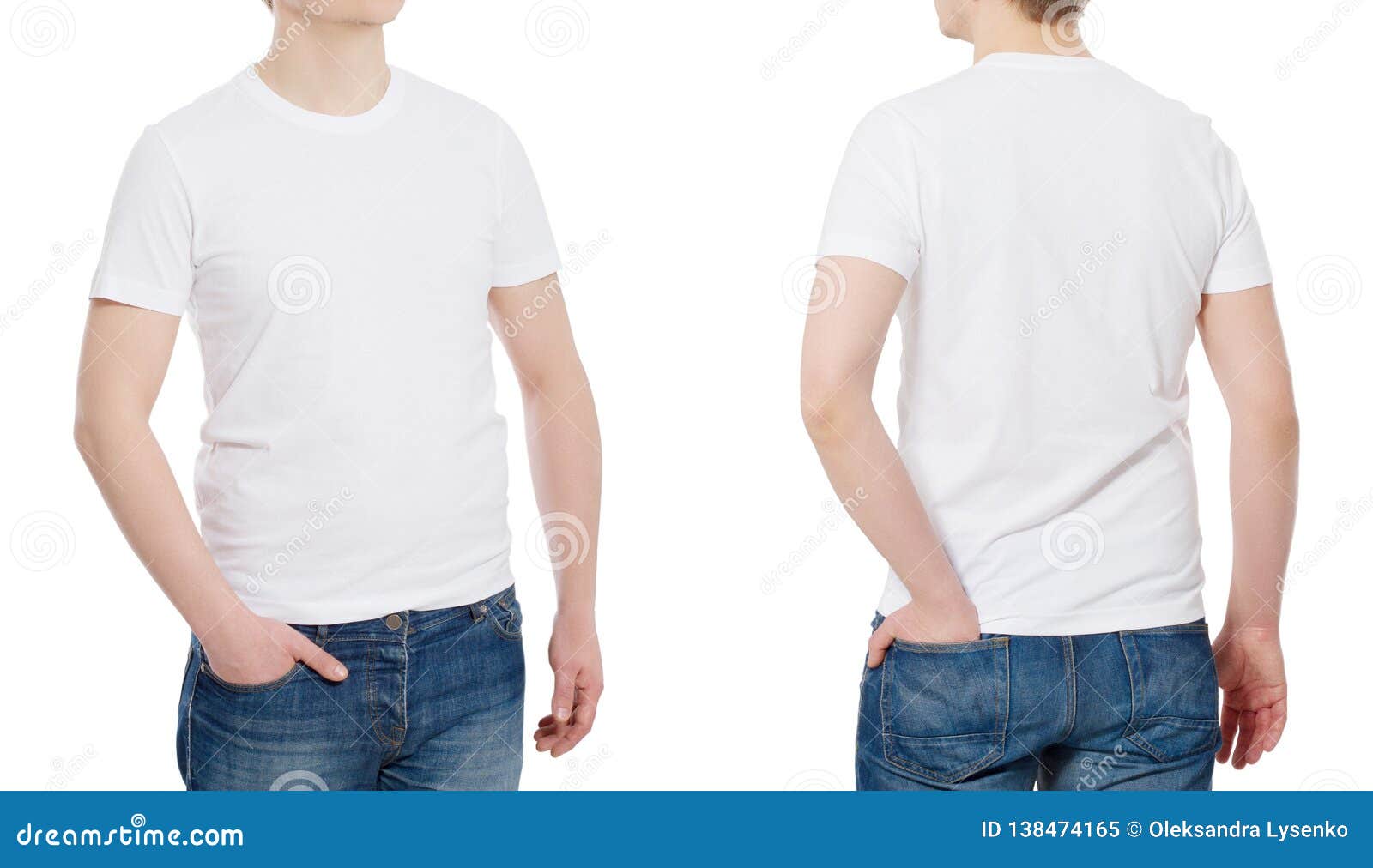 Download T-shirt Template And Blank. T Shirt Front And Back View. Mock Up Isolated On White Background ...