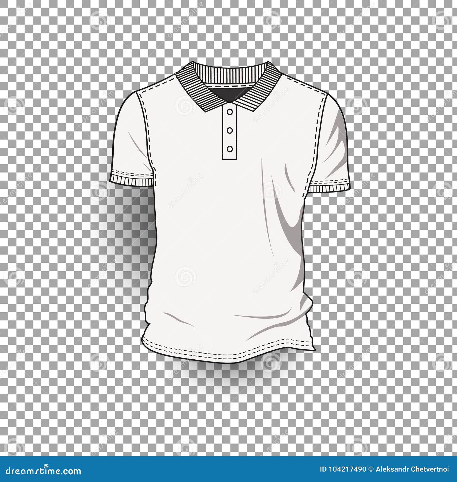 T Shirt Template Front Back Realistic Design Icon Transparent