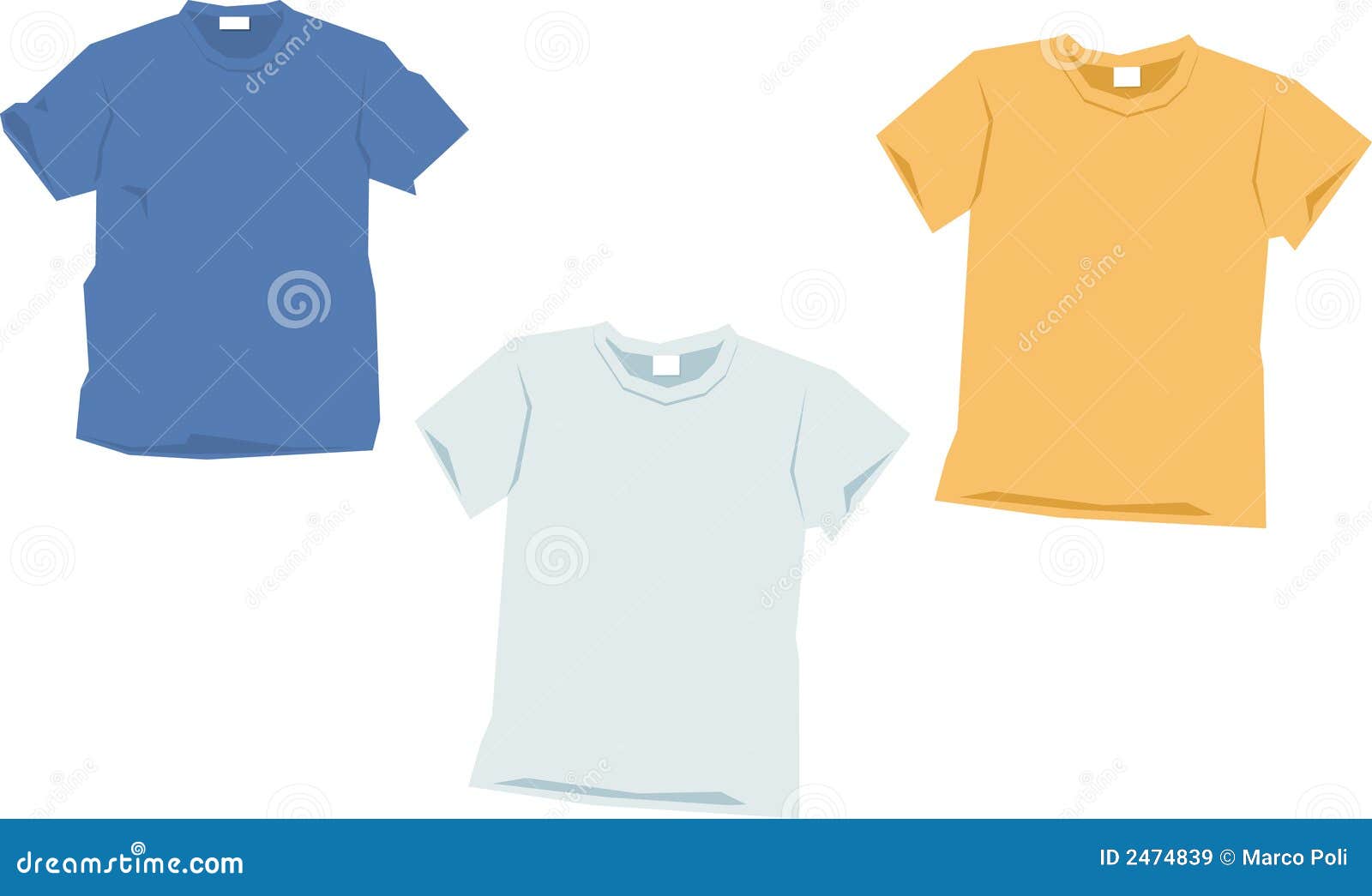 T-shirt templates stock vector. Illustration of cloth - 2474839
