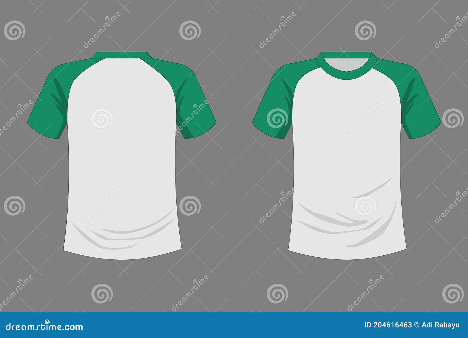 Download T Shirt Two Color Mockup For Design Stock Vector Illustration Of Blank Blue 204616463
