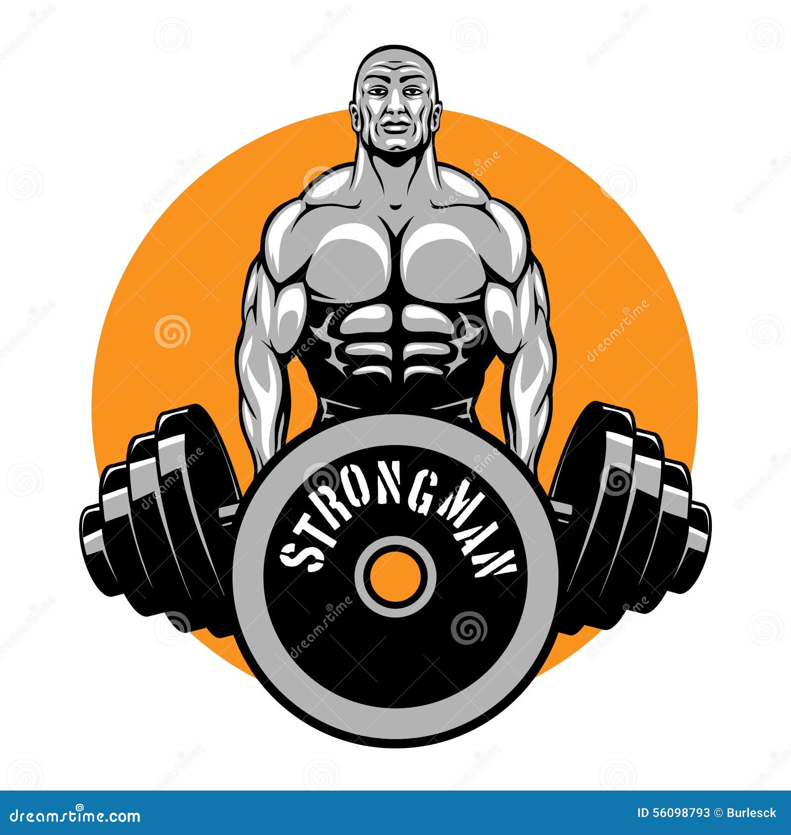 T Shirt Vector Design For Bodybuilders And Fitness Stock Vector
