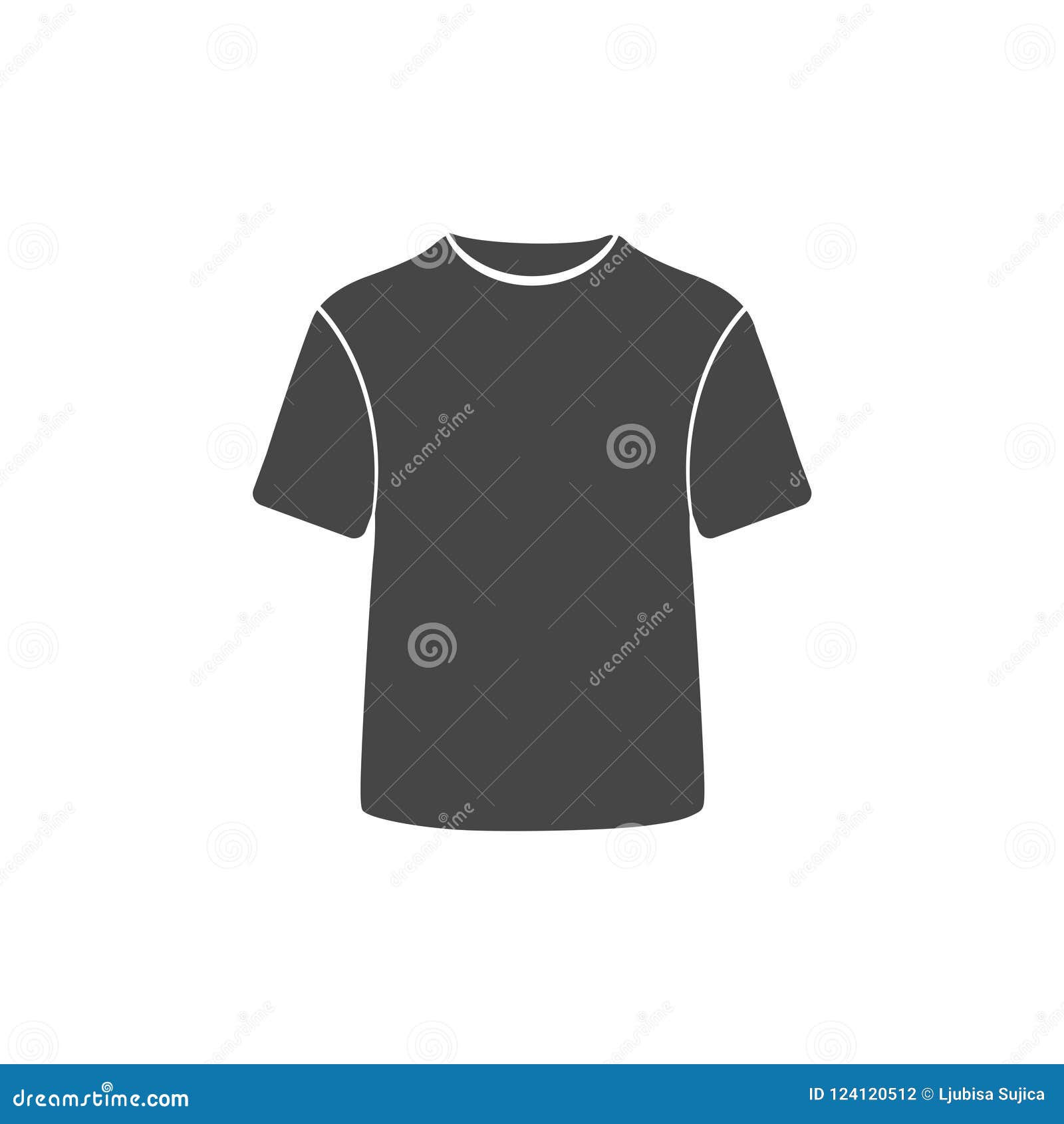 T-shirt Vector Icon, Vector Blank Tshirt Icon Symbol Stock Illustration ...
