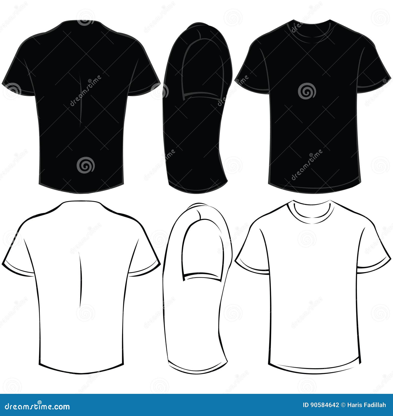 T shirt stock vector. Illustration of blank, isolated - 90584642
