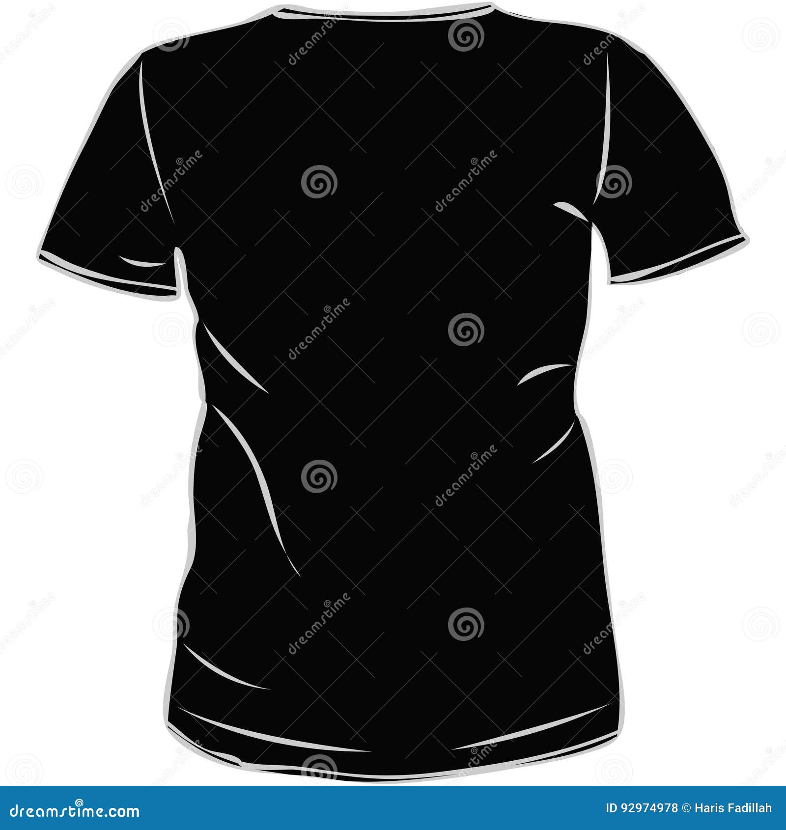 T shirt stock vector. Illustration of cotton, outfit - 92974978