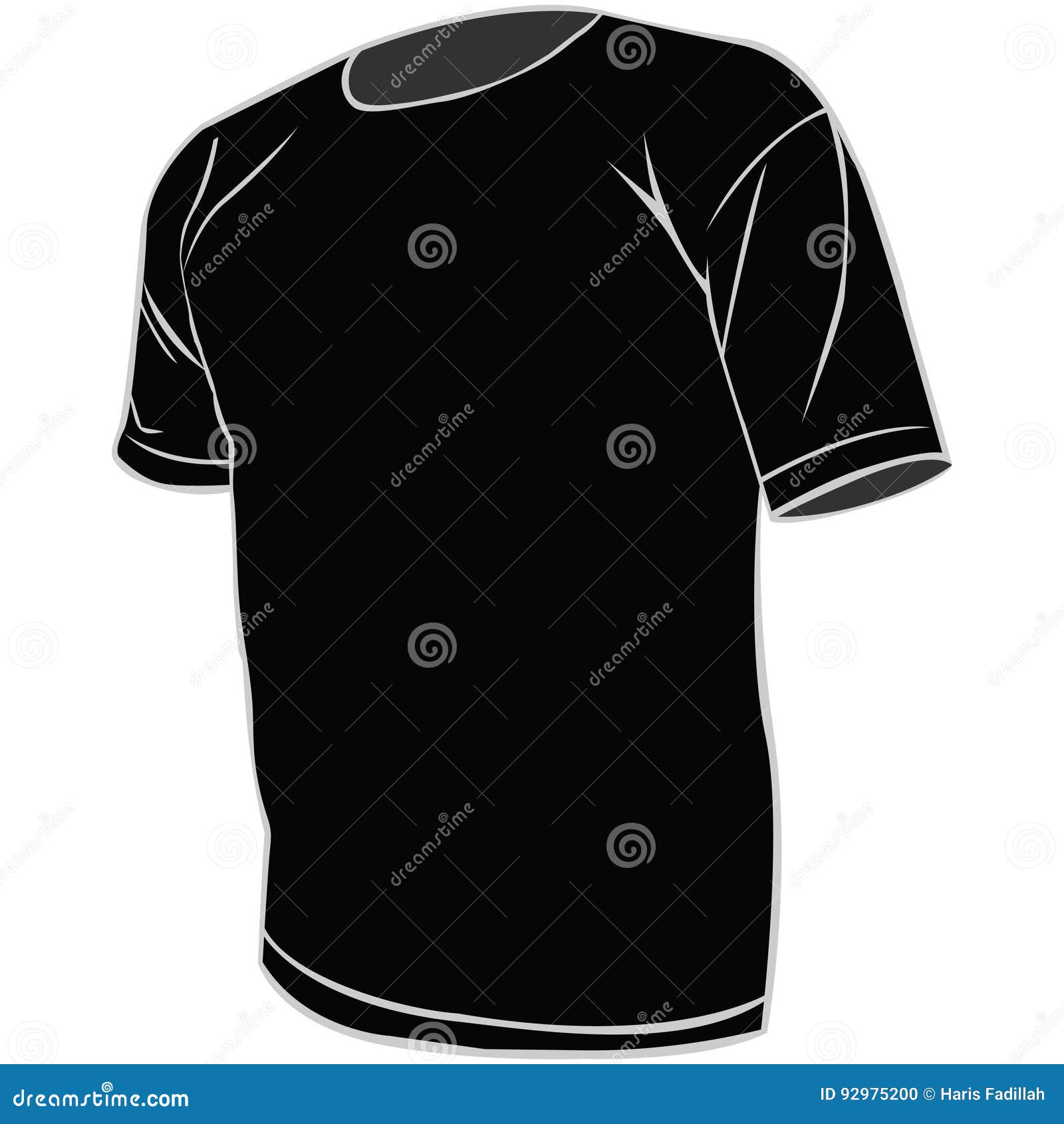 T shirt stock vector. Illustration of fashion, active - 92975200