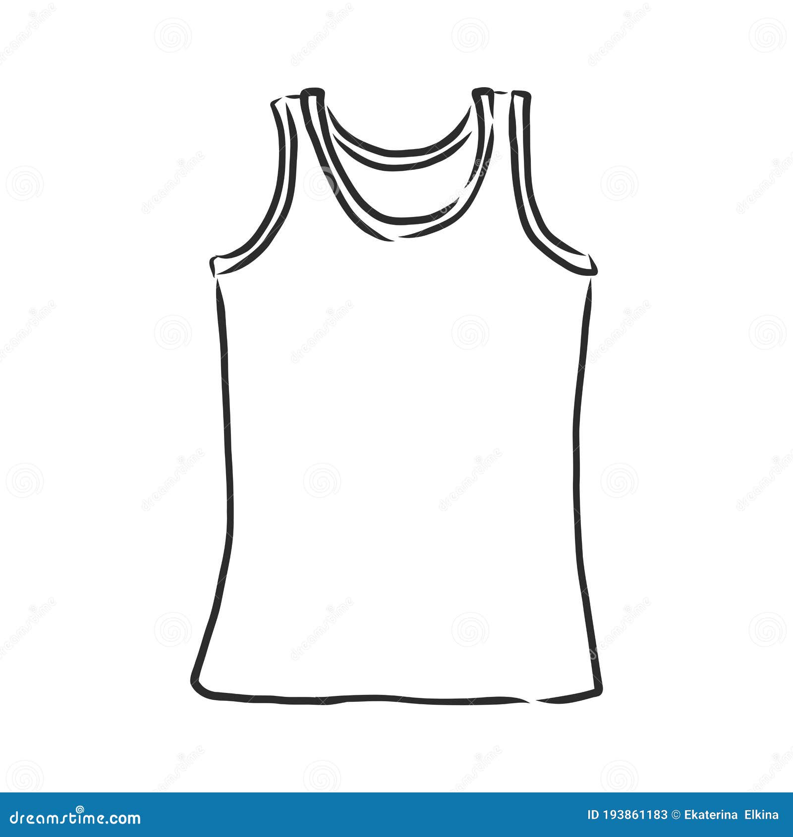 T-shirt Vector Illustration. T-shirt, Vector Sketch Illustration Stock ...