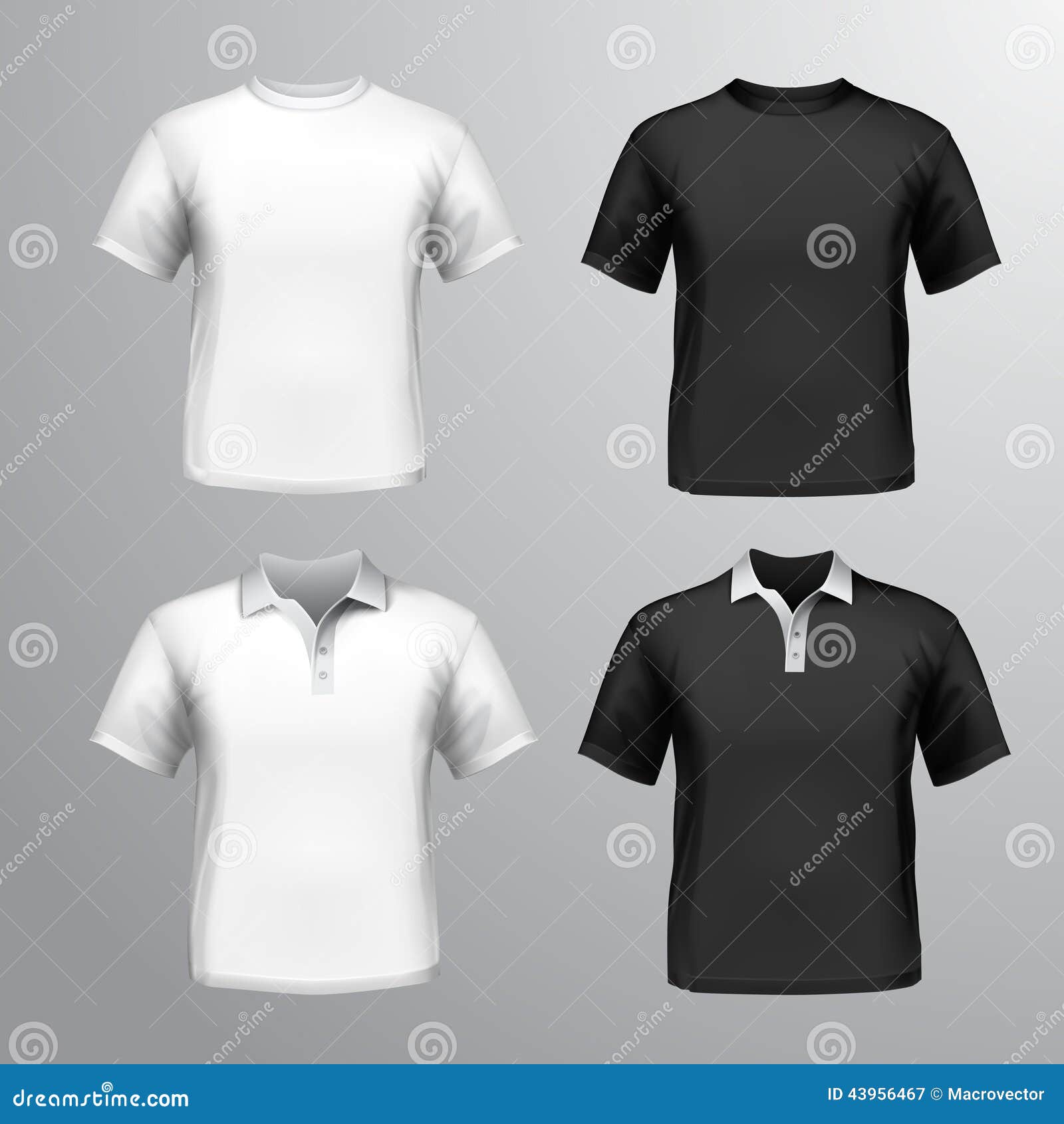T-shirts male set stock vector. Illustration of shirt - 43956467