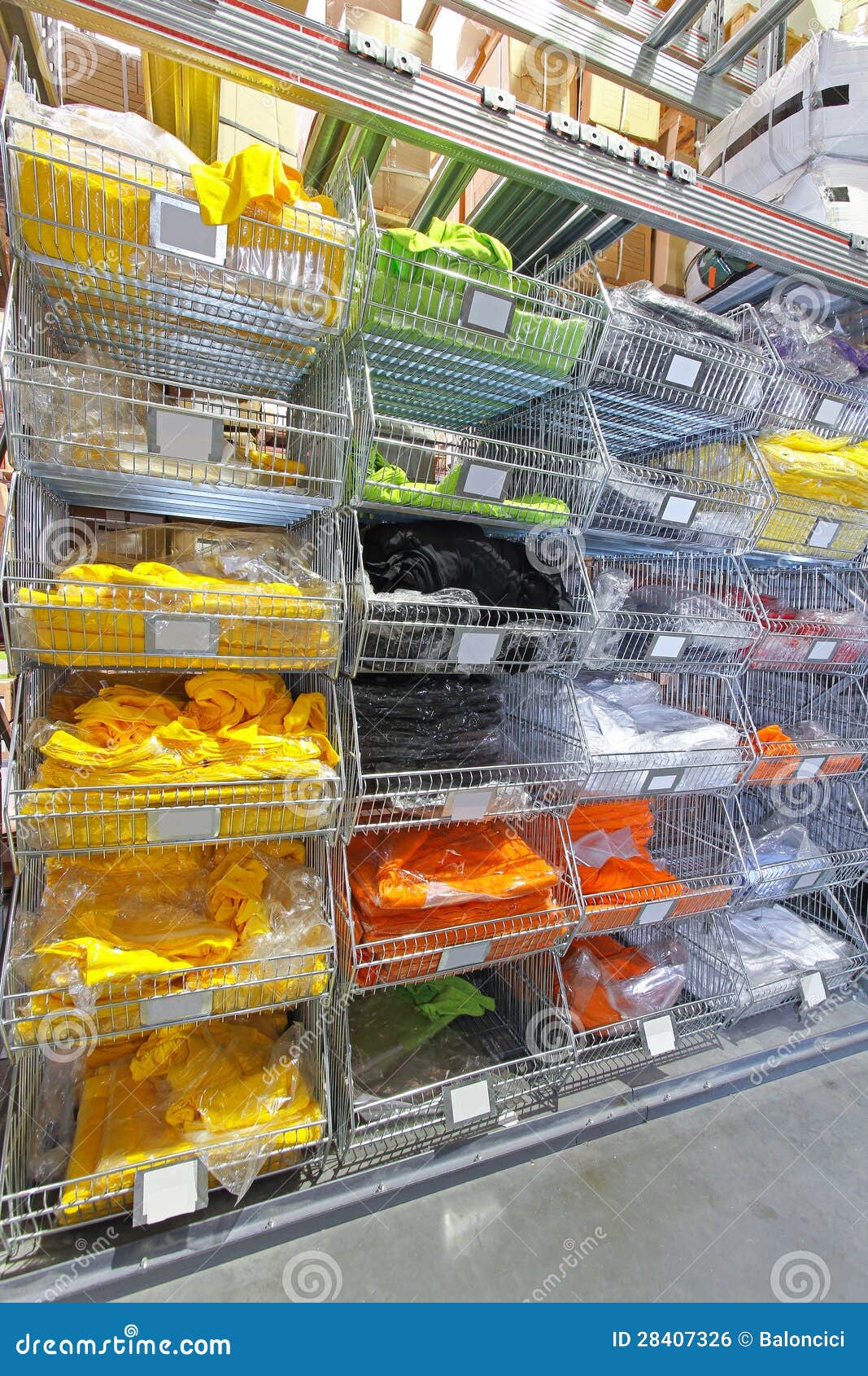 T shirts warehouse stock photo. Image of shelf, interior 28407326
