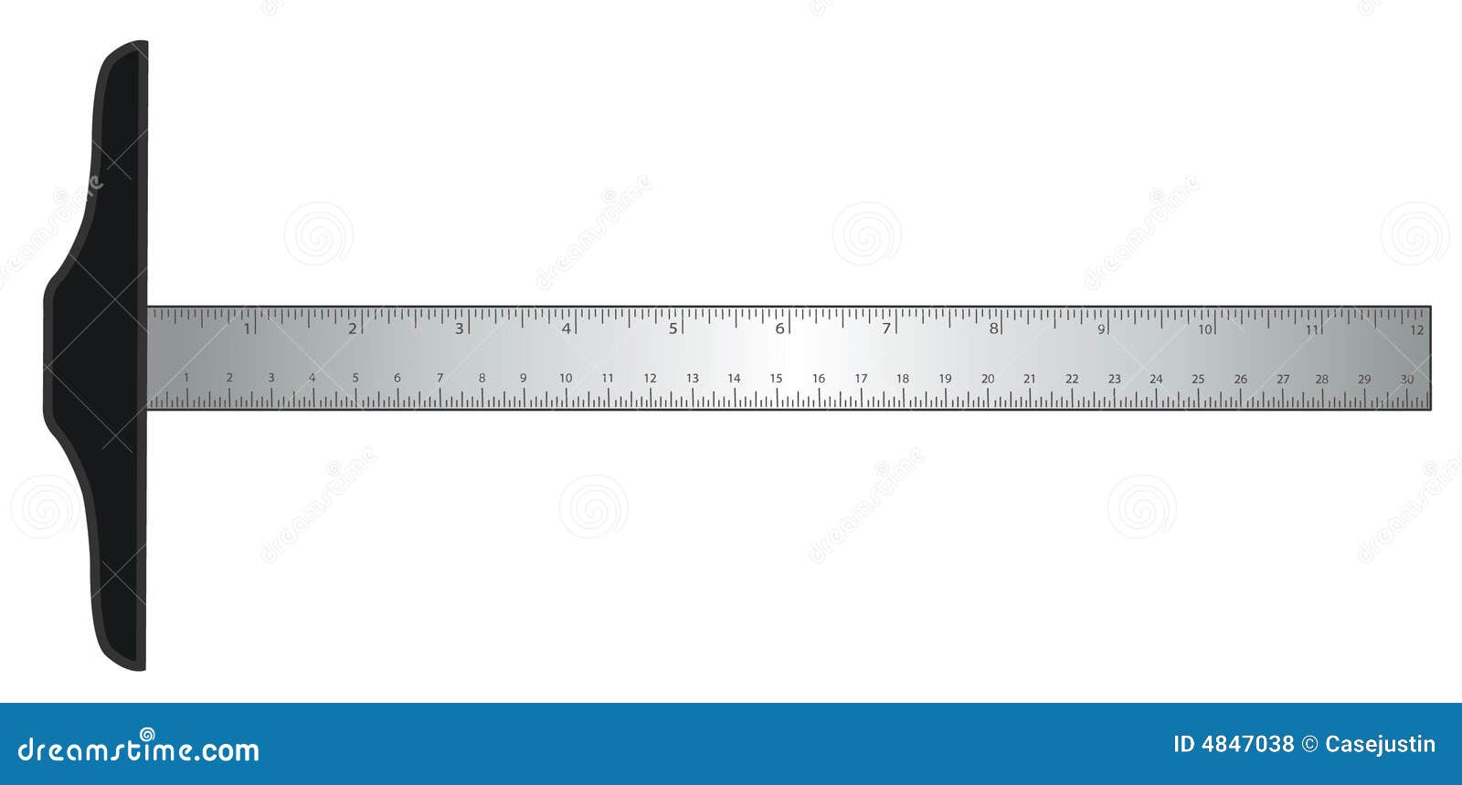 T Ruler, Drafting Ruler Inch CM Transparent For Cutting 