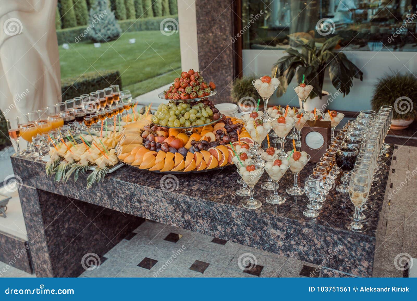 Fruit at the Wedding Reception Stock Image Image of colorful